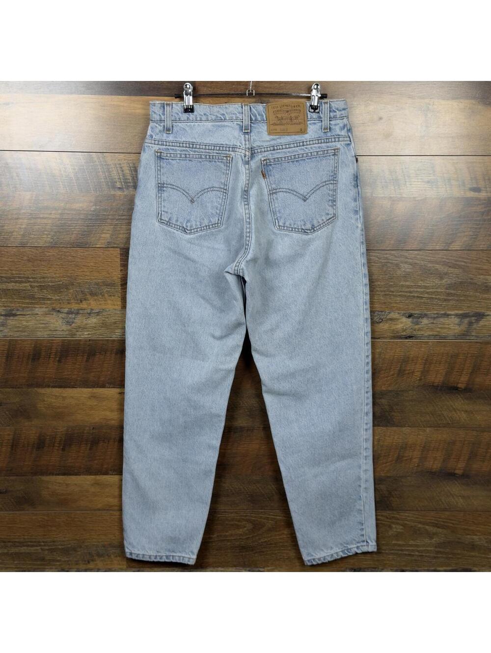 Vintage Levi’s 950 Orange Tab Jeans Women’s 13 Short Relaxed Tapered Light Wash